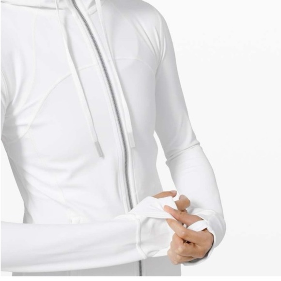 Lululemon Hooded Define Jacket *Nulu White Size 8 - Picture 9 of 11